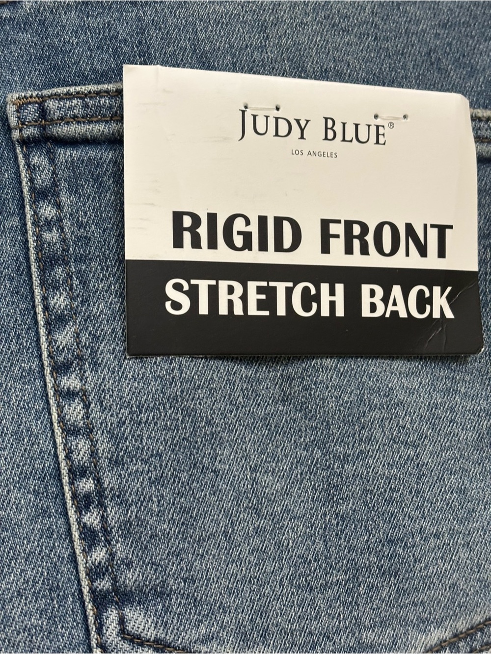 Judy Blue Medium Blue High-Rise Wide Leg Jeans - Picture 6 of 8